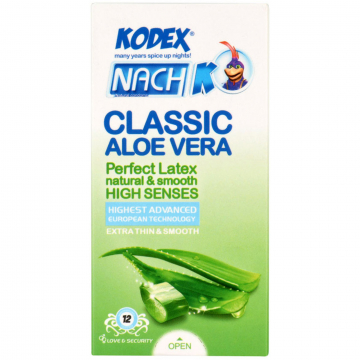 کاندوم کلاسیک Aloe Vera کدکس 12 عددی